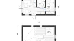 Planritning av ett hus